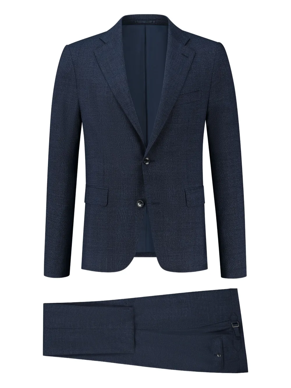 Paul Zeist Notched-lapel Single-breasted Suit In Blue