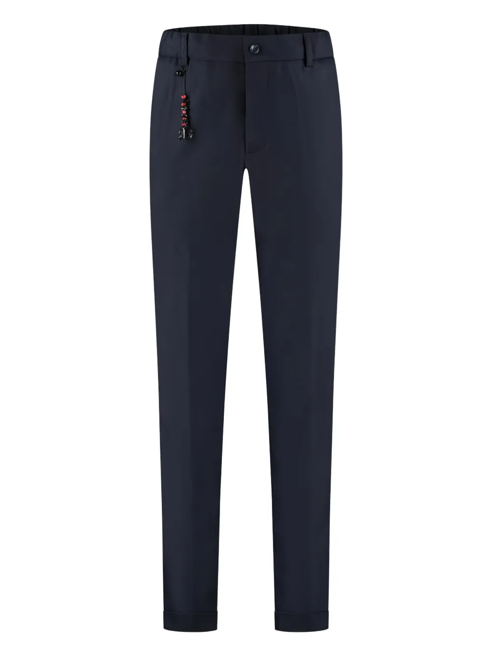 Marco Pescarolo Beaded-charm Elasticated-waist Trousers In Blue