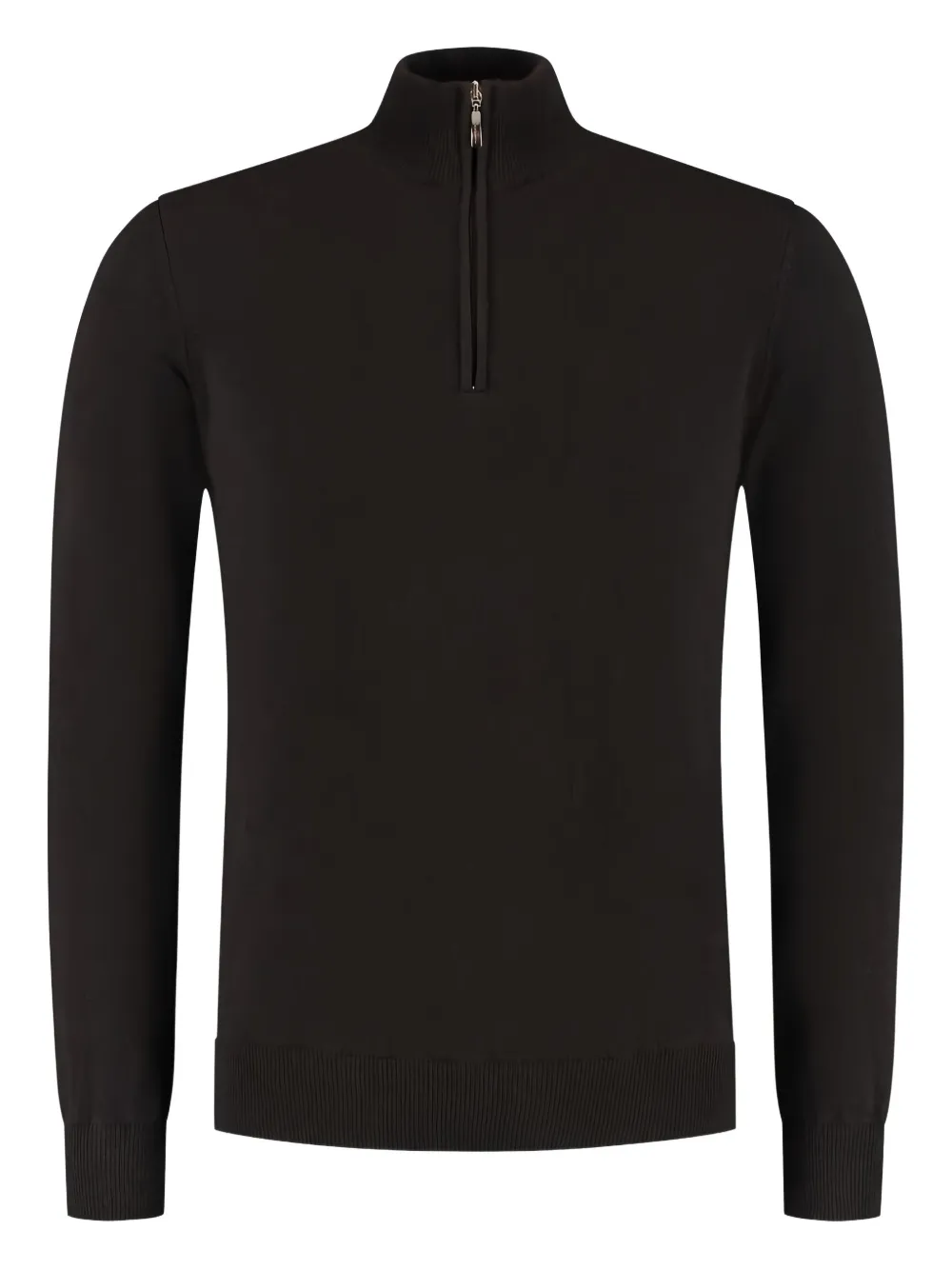 Doriani Half-zip Sweater In Black