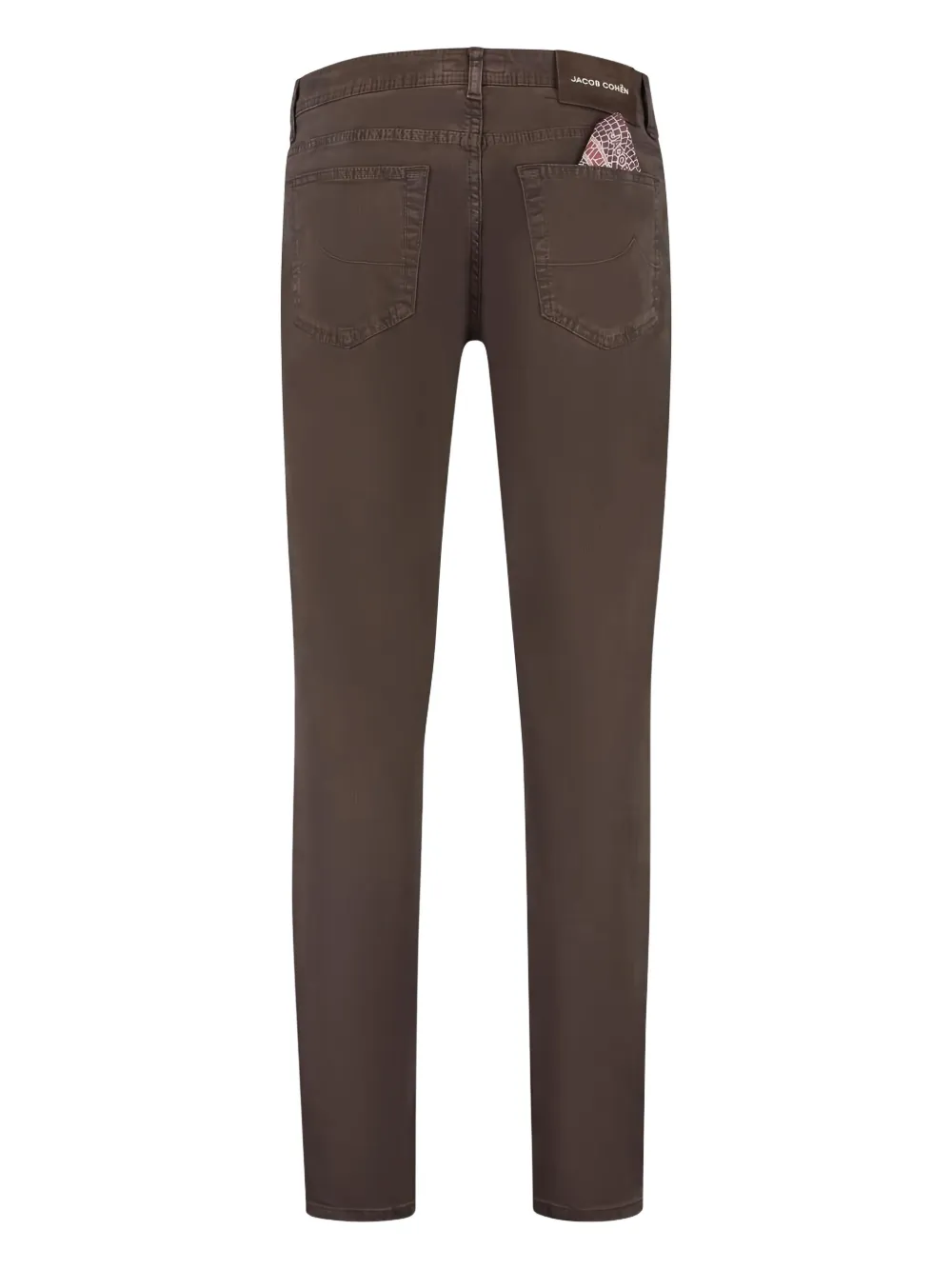 Jacob Cohën logo-patch trousers - Bruin