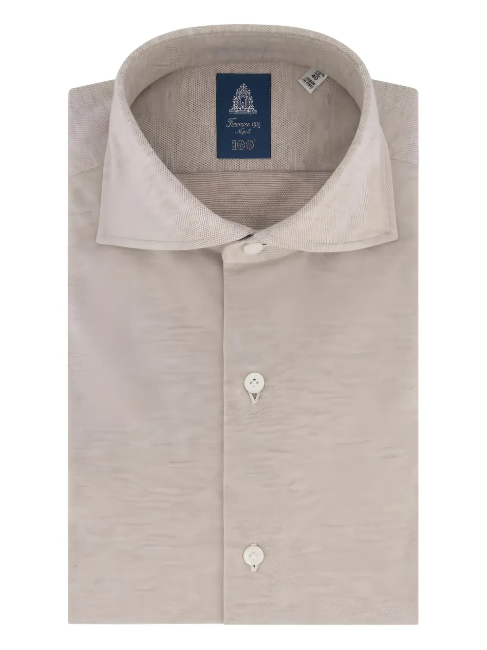 Finamore 1925 Napoli button-down shirt | Neutrals | Image 1