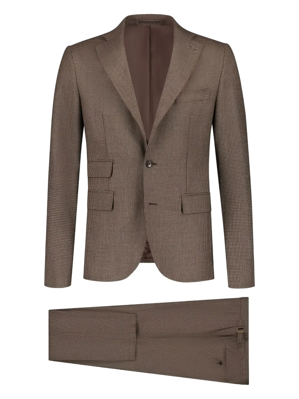 PAUL ZEIST flap-pocket suit | Brown | Image 1