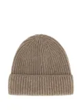 DORIANI ribbed beanie hat - Brown