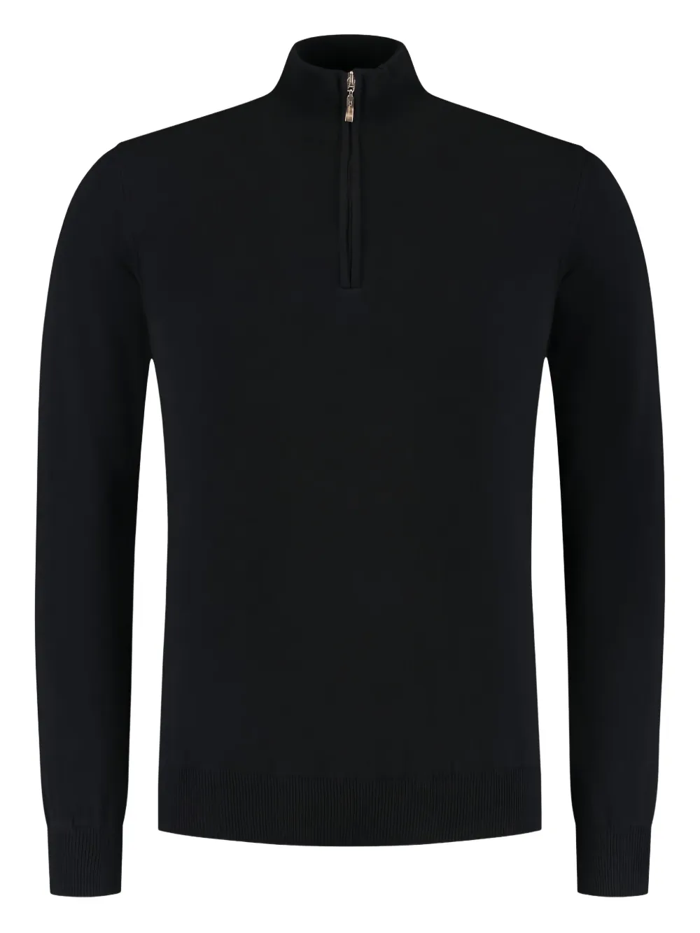 Doriani Half-zip Sweater In Black