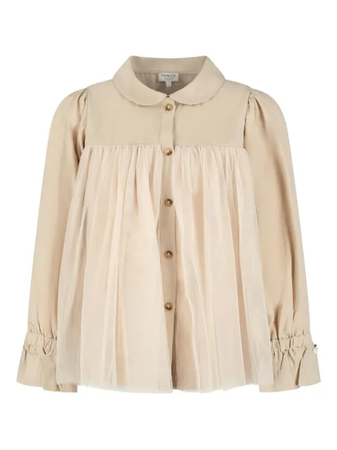 Donsje tulle-back collared shirt