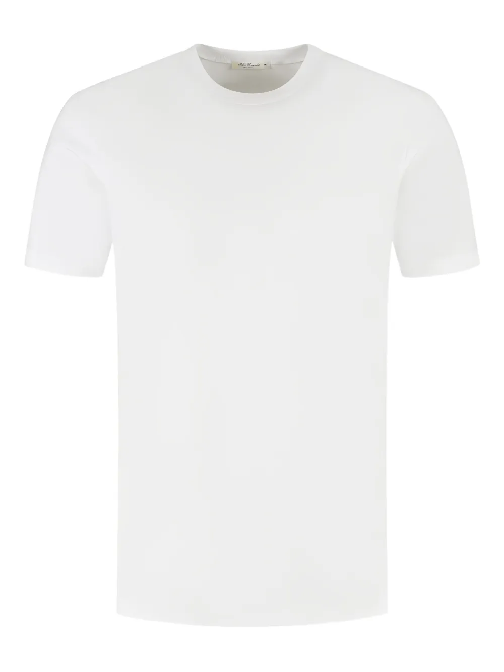 Stefan Brandt Crew-neck Cotton T-shirt In White