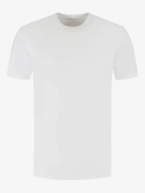 Stefan Brandt playera de algodón con cuello redondo