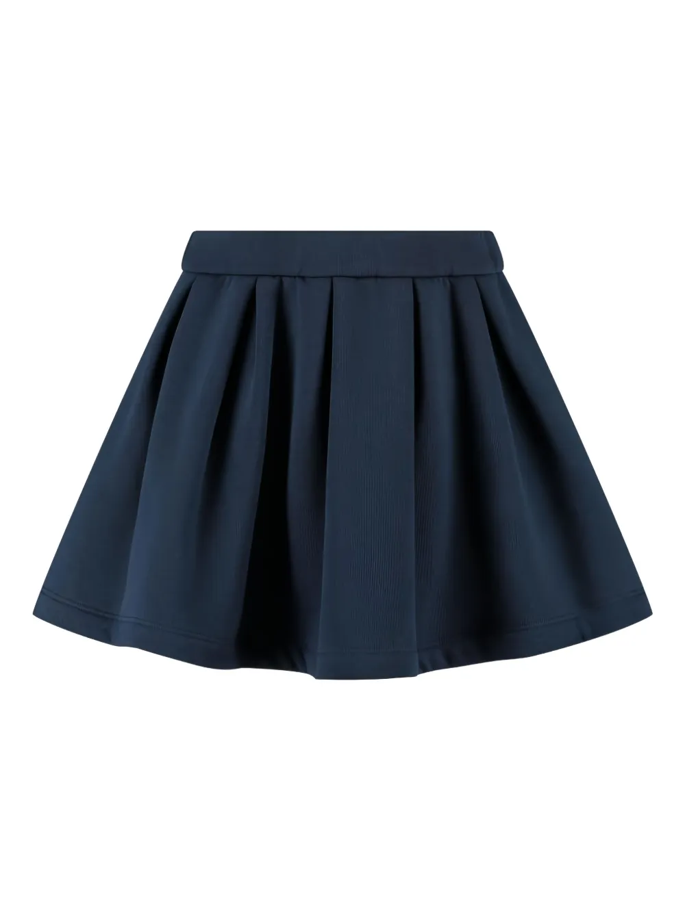 Il Gufo Pleated Skirt And Sweatshirt Set In Blue