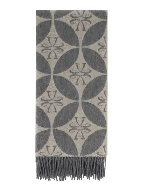 Jacob Cohën geometric-pattern fringed scarf