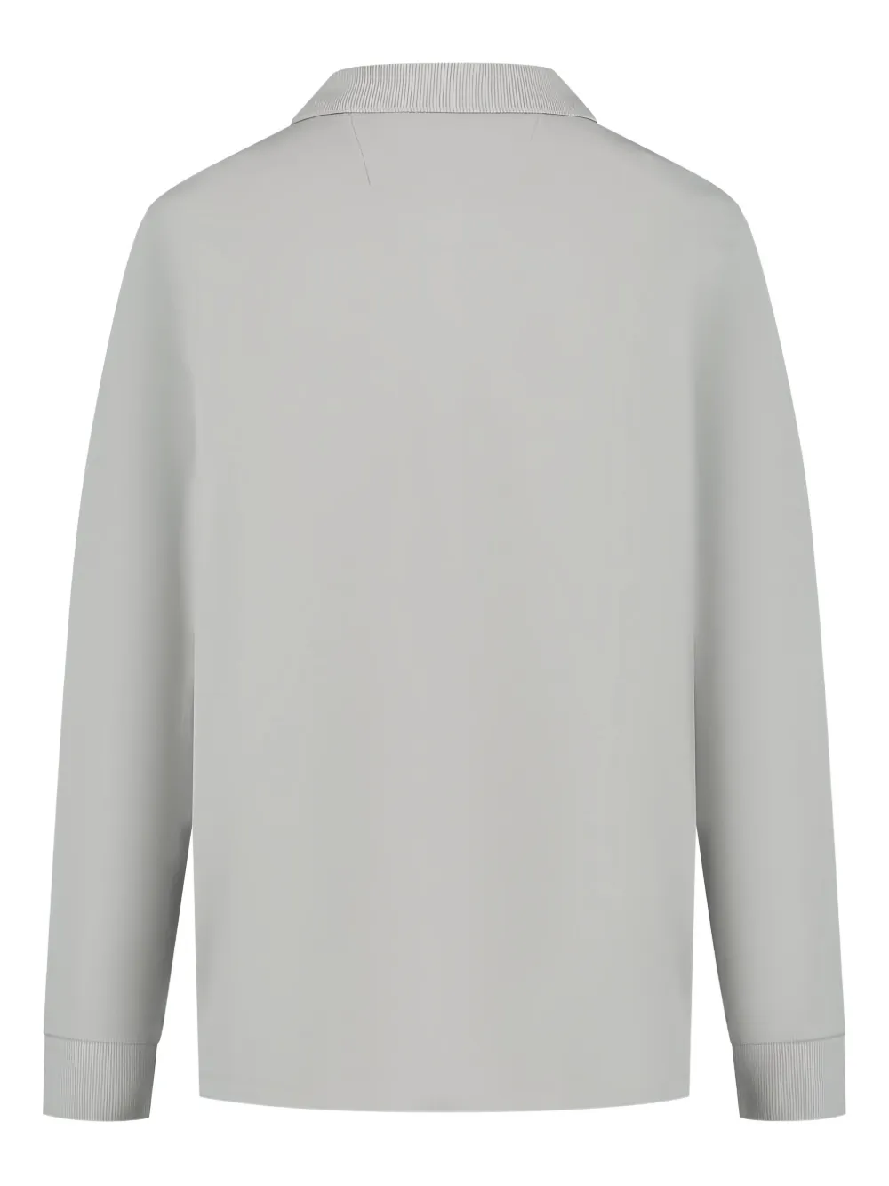 C.p. Company Long-sleeve Polo Shirt In Gray
