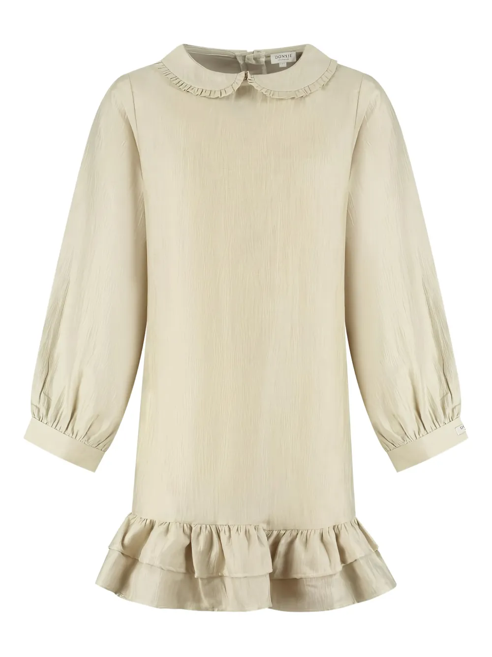 Donsje peter-pan-collar ruffled dress | Neutrals | Image 1