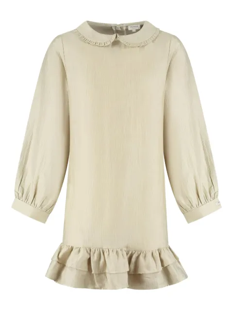 Donsje peter-pan-collar ruffled dress