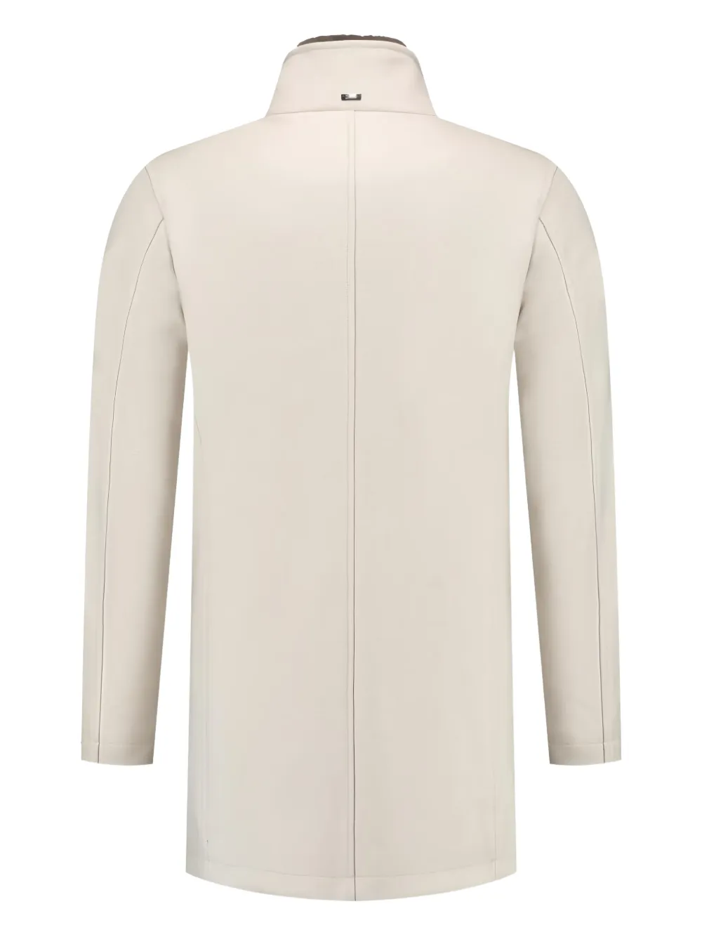 Herno High-neck Wool Coat In Neutral