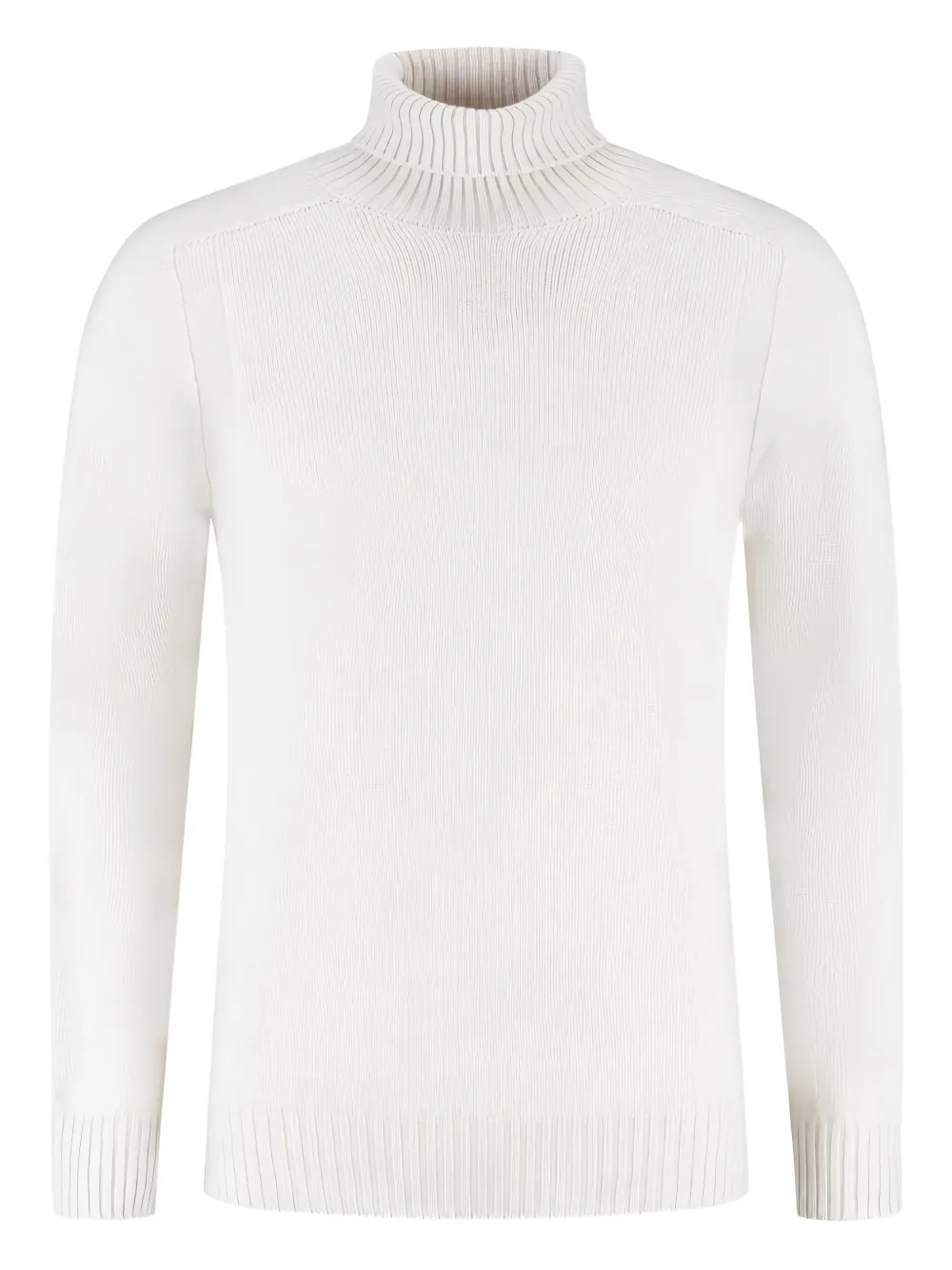 Gran Sasso turtleneck ribbed sweater | White | Image 1