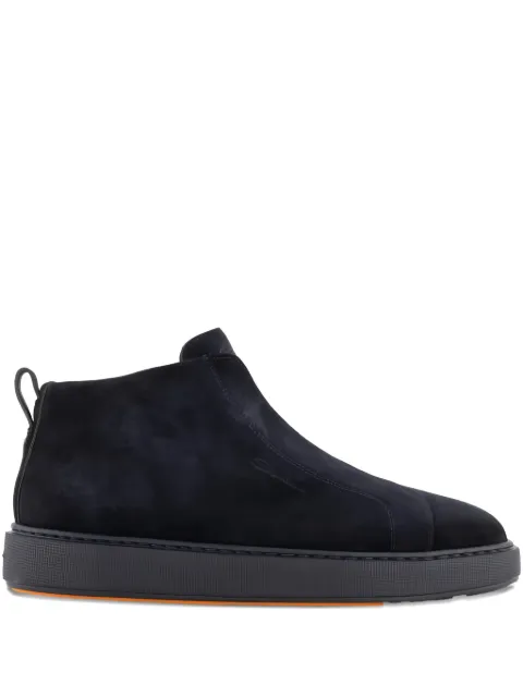 Santoni suede slip-on boots