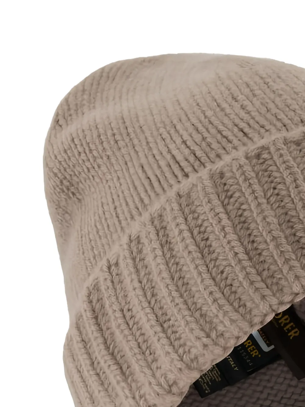 Moorer Ribgebreide muts - Beige