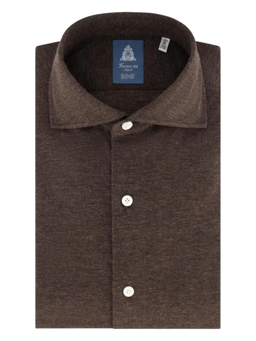 Finamore 1925 Napoli buttoned shirt | Brown | Image 1