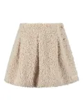 Donsje pleated A-line skirt - White