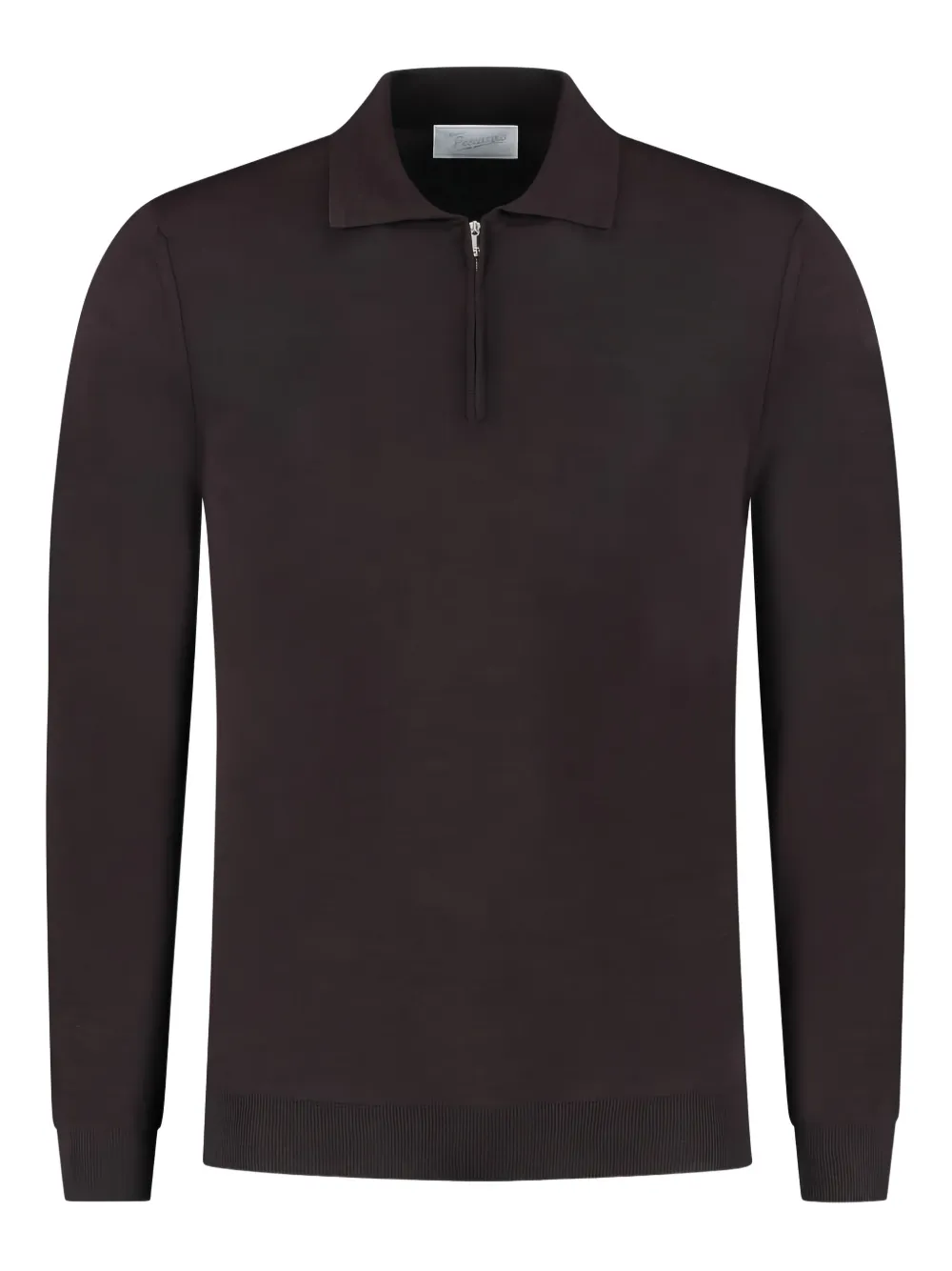 Marco Pescarolo half-zip polo-neck sweater | Black | Image 1