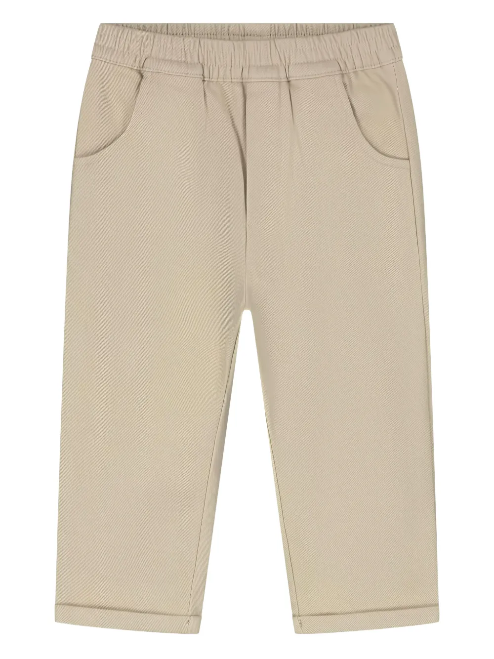 Donsje Cuffed Elastic-waistband Trousers In Neutral