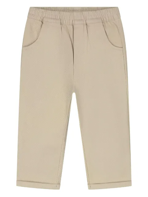 Donsje cuffed elastic-waistband trousers