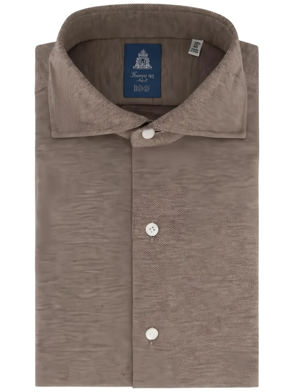 Finamore 1925 Napoli buttoned piqué shirt | Image 2