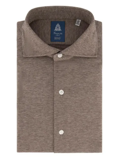 Finamore 1925 Napoli buttoned piqué shirt