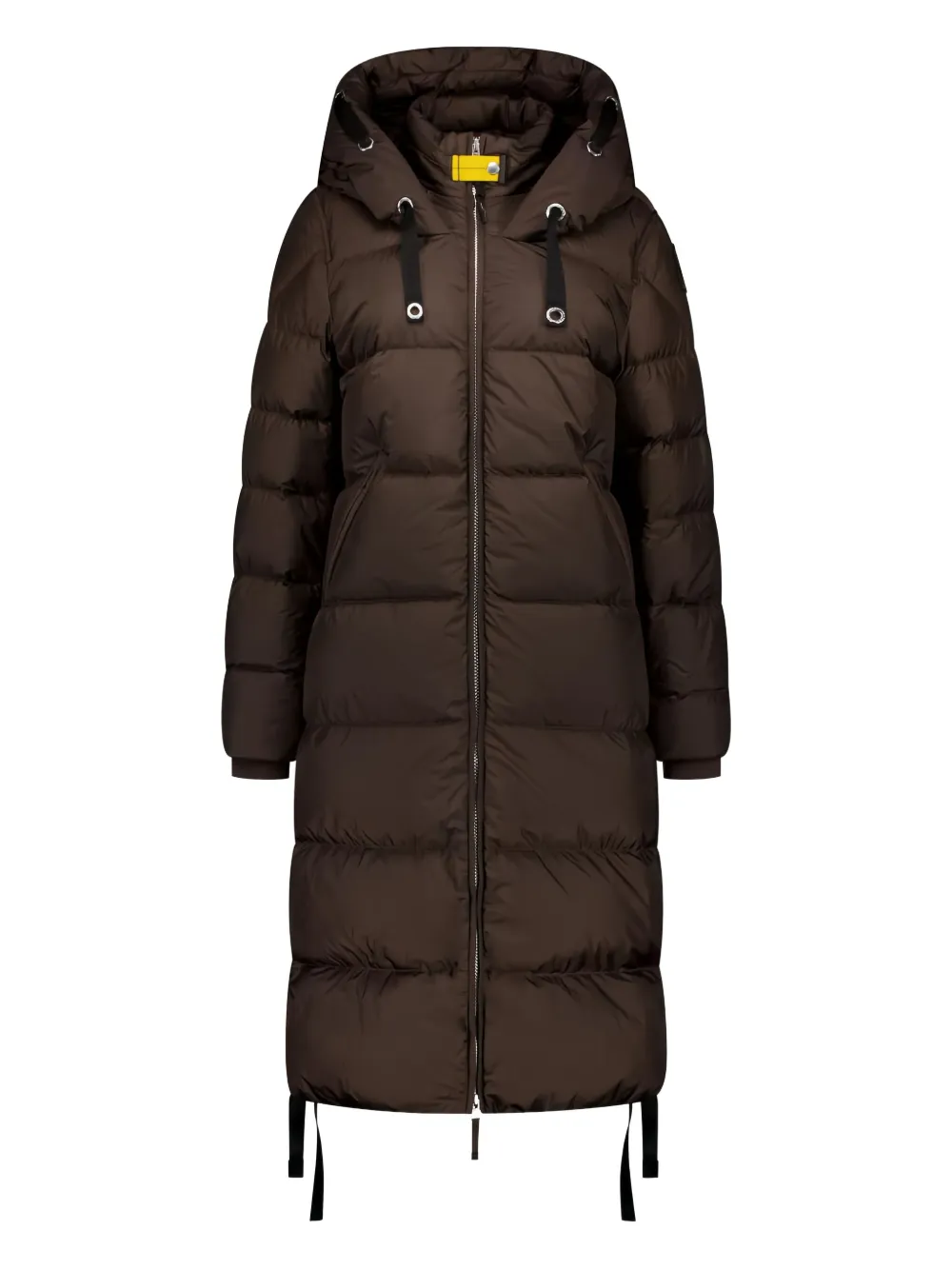 Parajumpers Lodenfry hooded longline puffer coat | Brown | Image 1