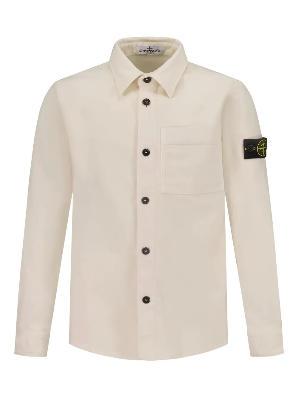 Stone Island Junior コンパスバッジ シャツ - ニュートラル Stone Island Junior コンパスバッジ シャツ - ニュートラル