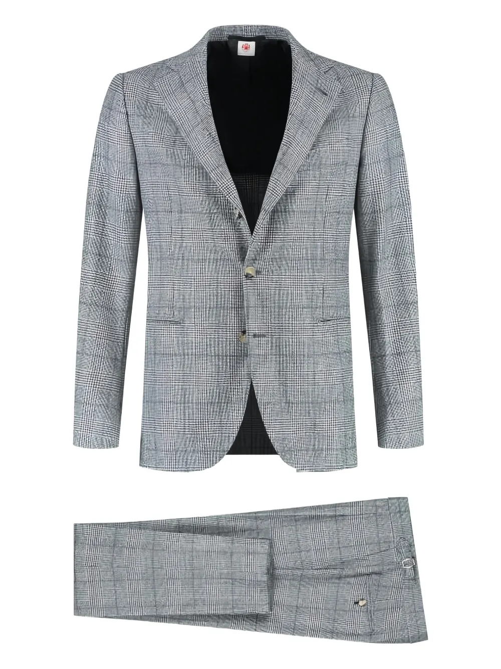 Luigi Borrelli single-breasted checked suit | Grey | Image 1