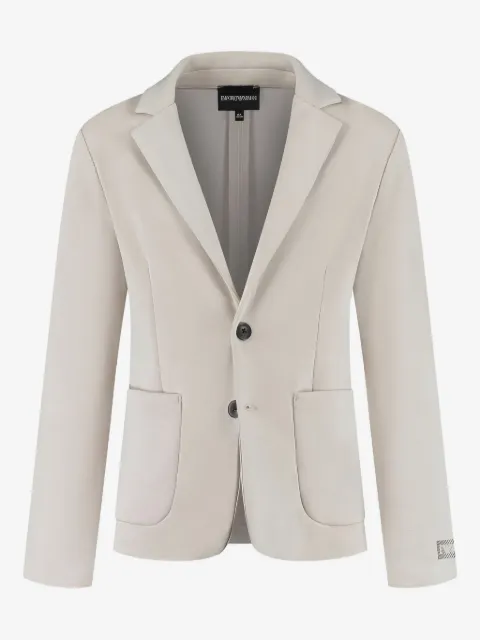Emporio Armani Kids patch-pocket two-button blazer