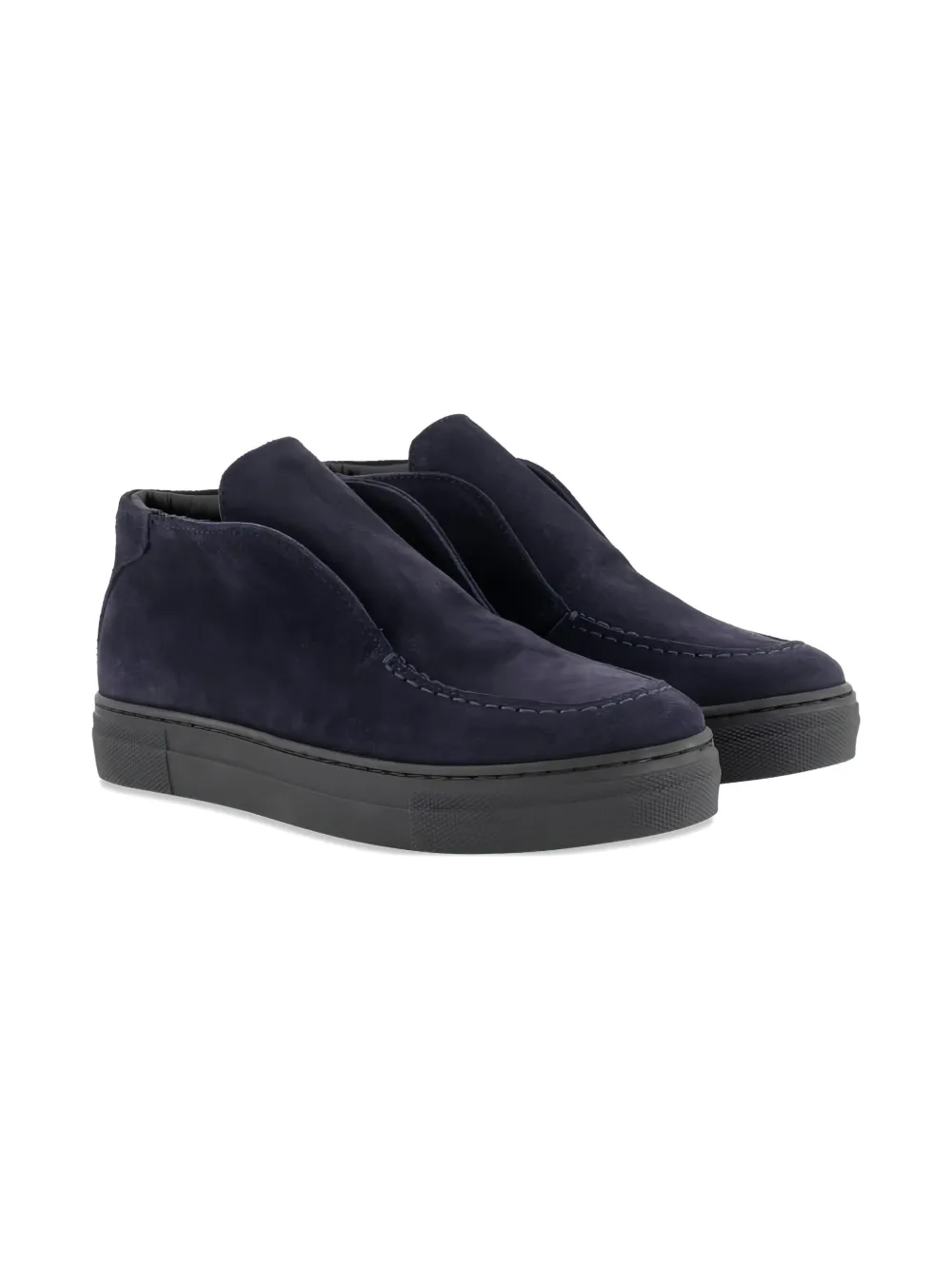 Andrea Montelpare suede slip-on boots Blue