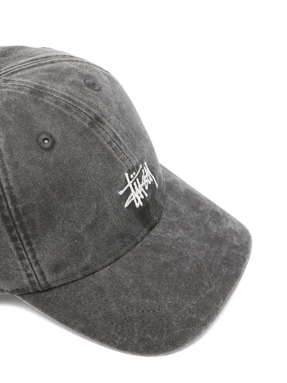 Stussy Cotton Cap In Gray
