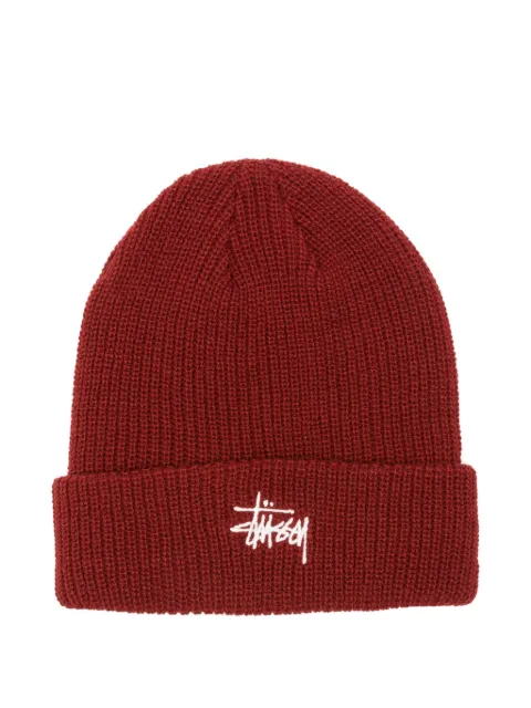 Stüssy logo-embroidered beanie
