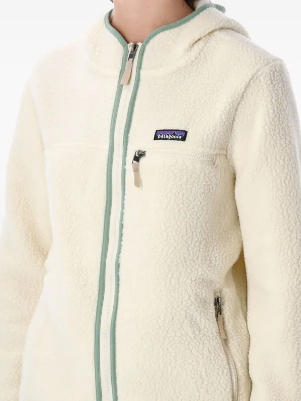 Patagonia Hooded Fleece Jacket Neutrals FARFETCH