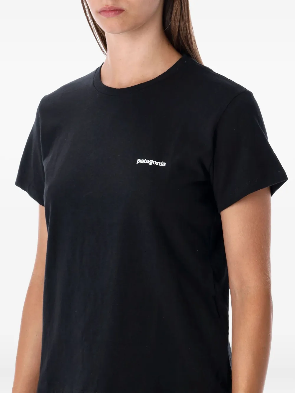 Patagonia Logo-detail Short-sleeved T-shirt In Black