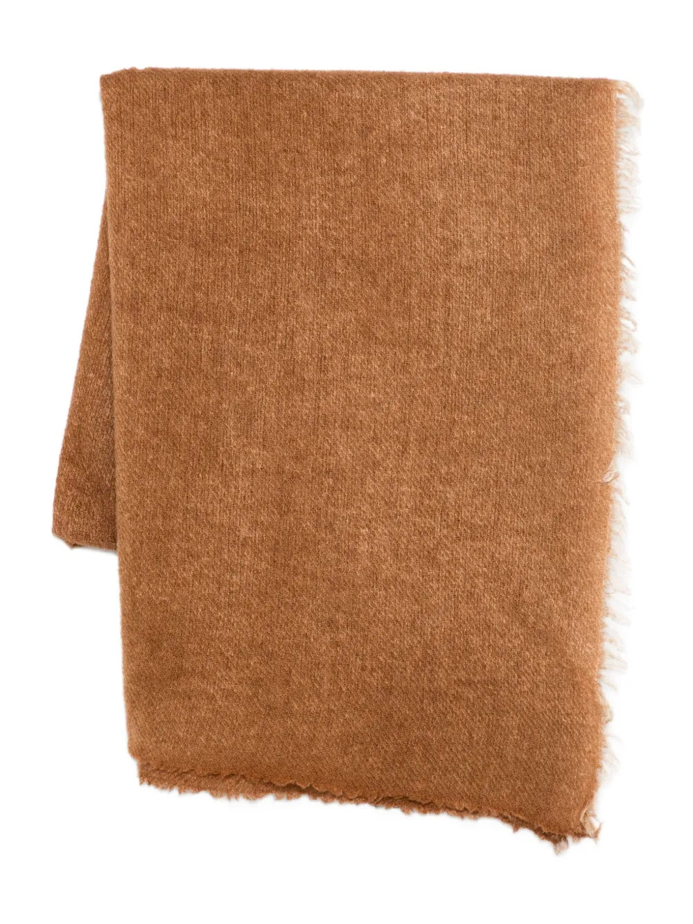 Faliero Sarti fringed scarf | Brown | Image 1