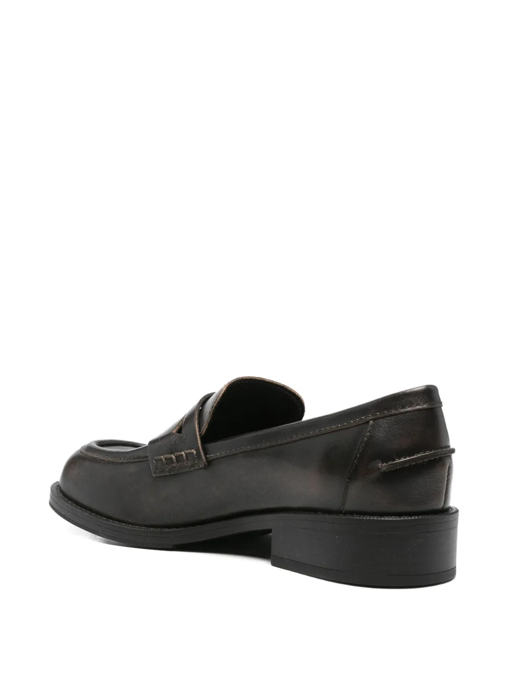 Ash penny leather loafers Zwart