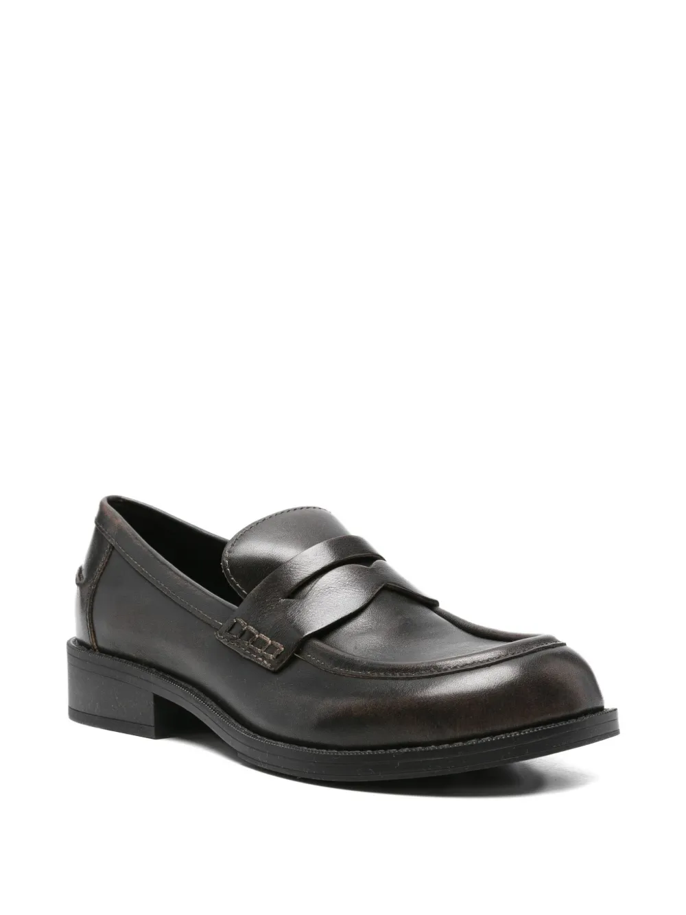 Ash penny leather loafers Zwart