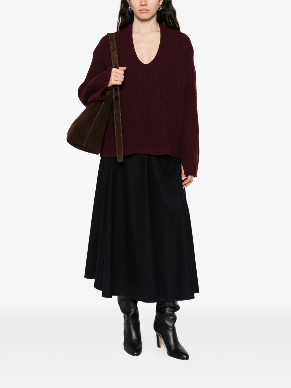 Forte Forte v-neck sweater | Knitted Sweaters | Image 2