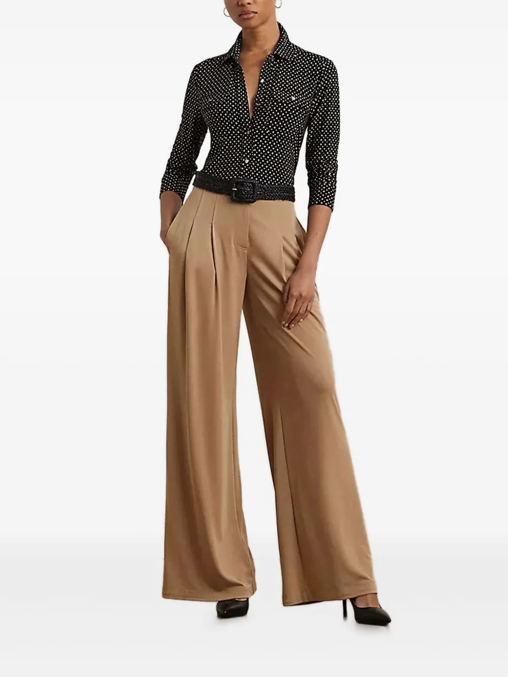 Lauren Ralph Lauren Blouse met geometrisch patroon - Zwart