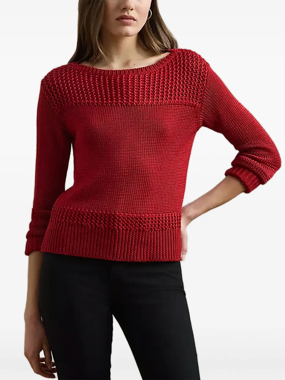 Lauren Ralph Lauren boat-neck sweater | Red | Image 1