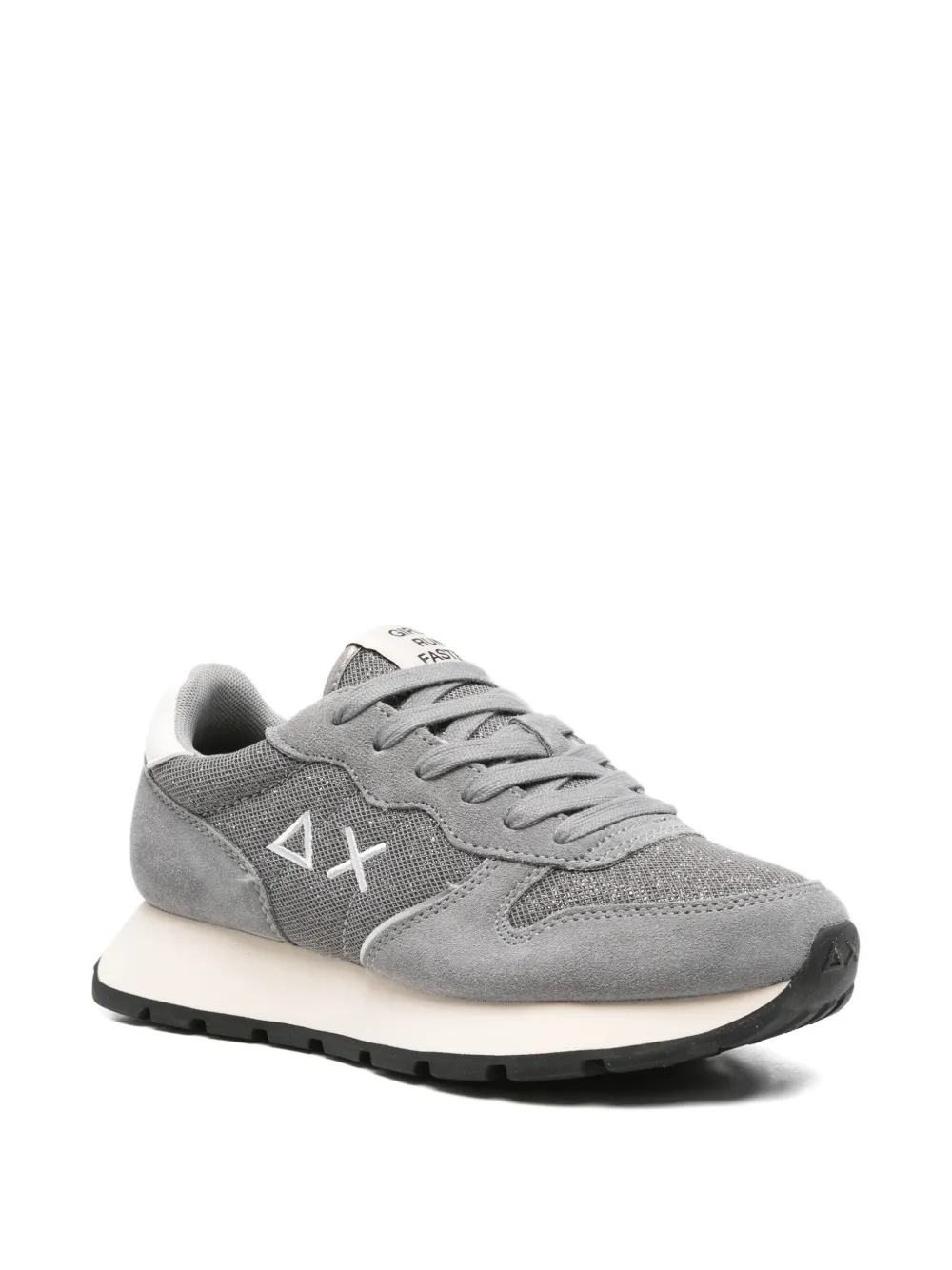 Sun 68 Logo-motif Sneakers In Gray