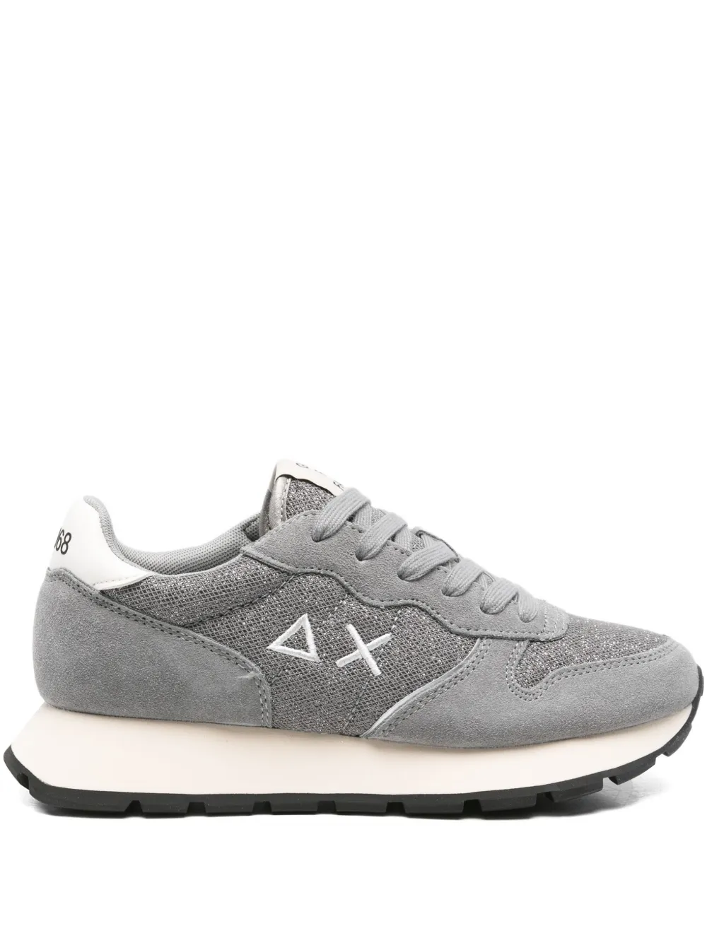 Sun 68 Logo-motif Sneakers In Gray