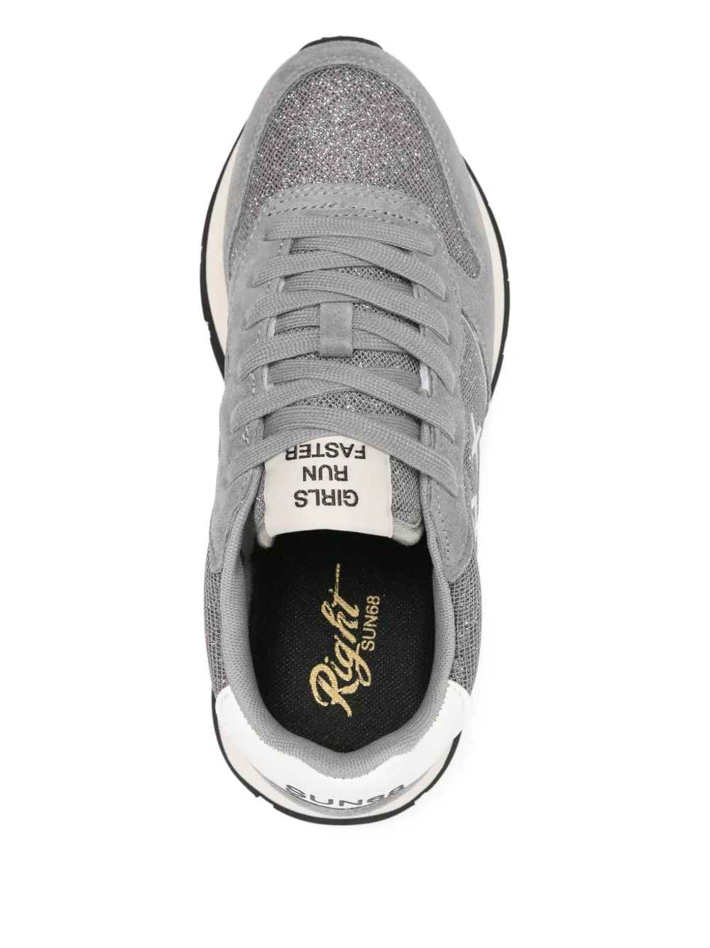 Sun 68 Logo-motif Sneakers In Gray
