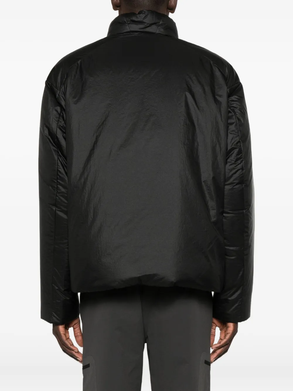 Veilance Zip-up Puffer Jacket In Black