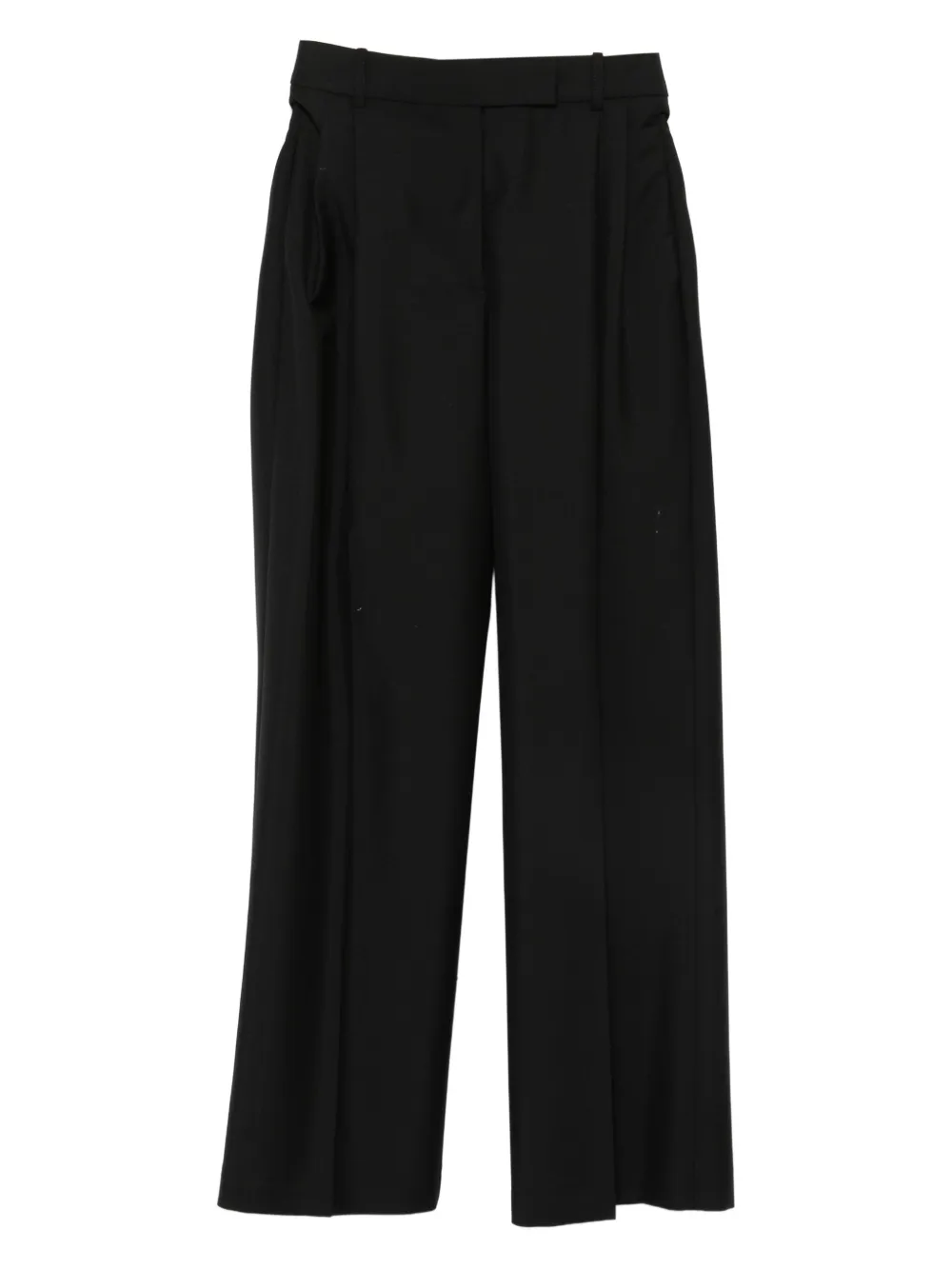 Róhe layered-effect pleated trousers | Black | Image 1