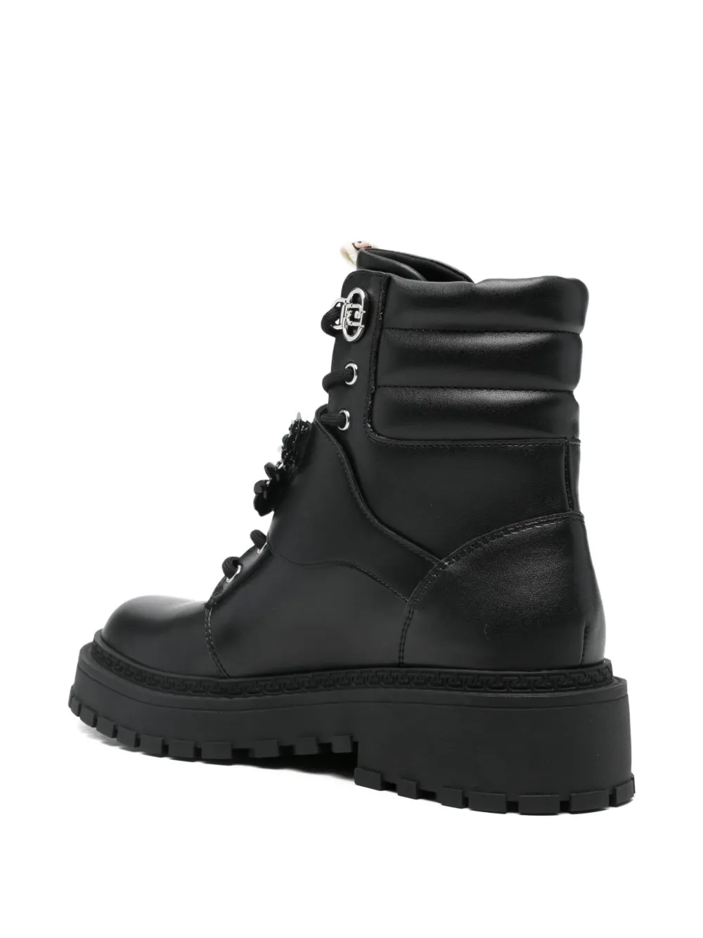 Liu •jo Flower Embellished Rumi Boots In Black