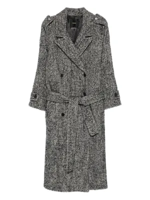 Ermanno Scervino ヘリンボーン コート | グレー | FARFETCH JP