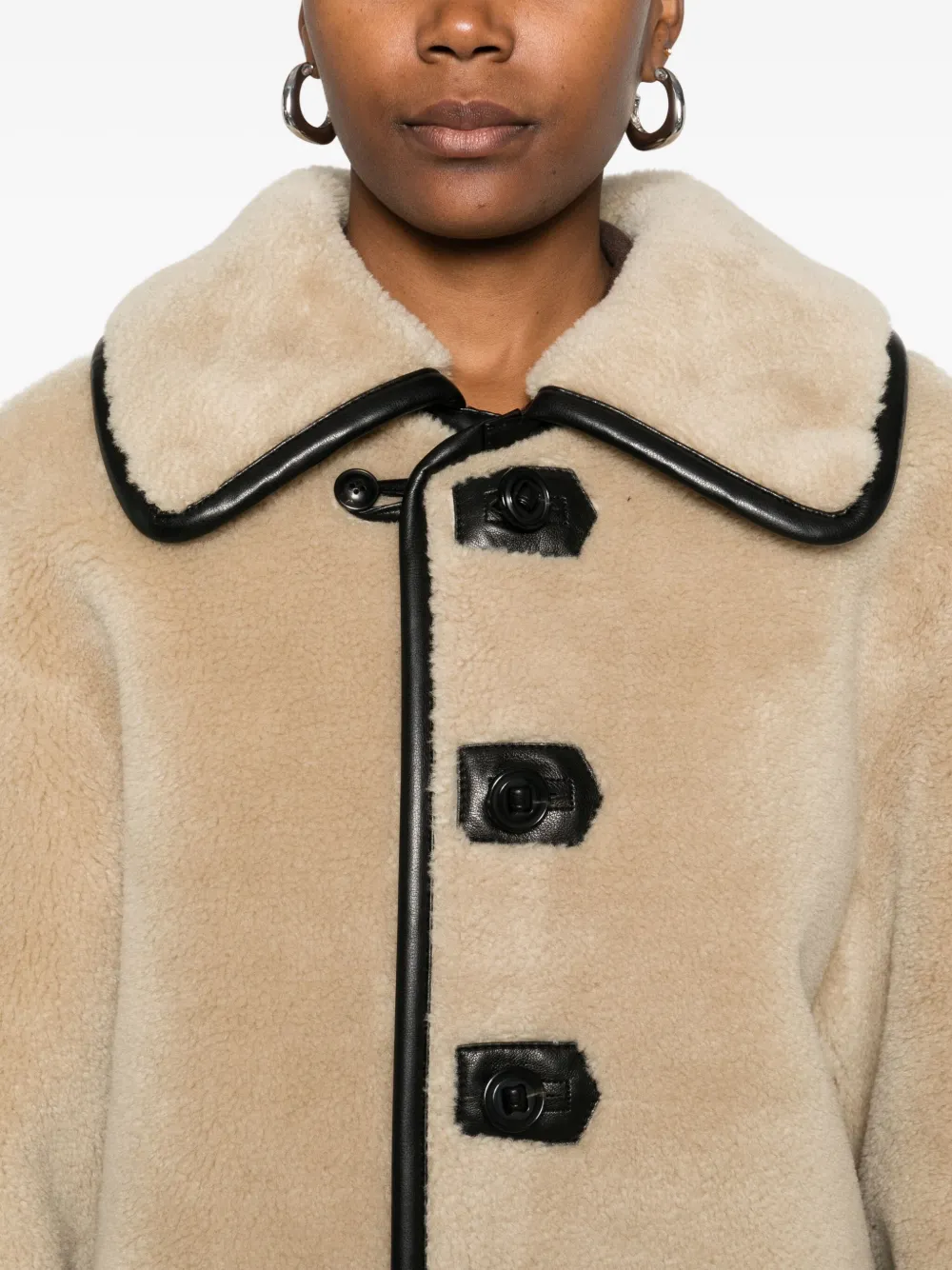 Low Classic Jack met contrasterende leren afwerking Beige